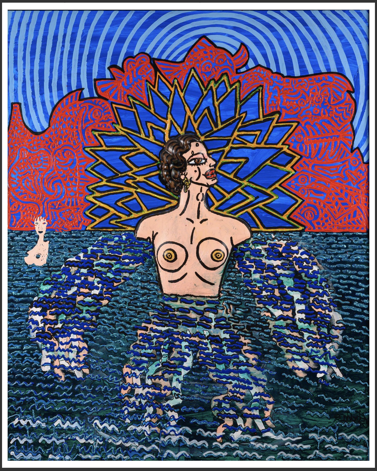 Robert Combas, La baigneuse Robert Combas, La baigneuse