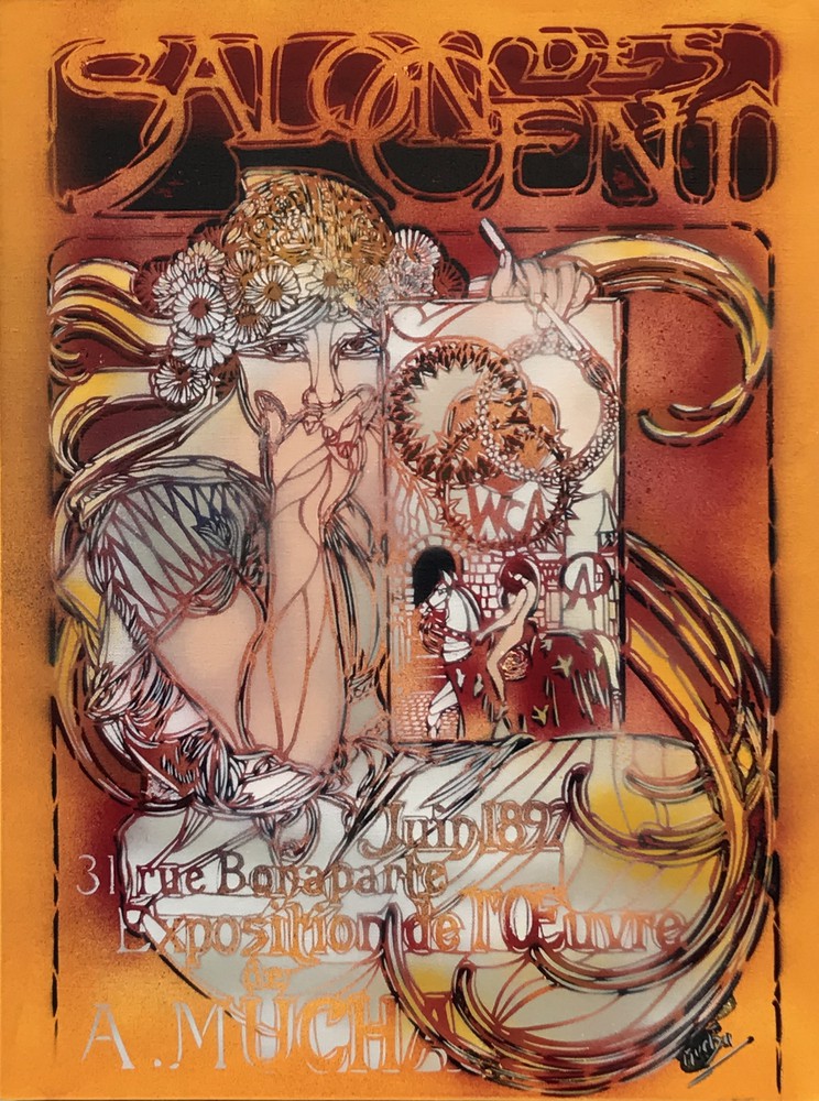 Artiste Ouvrier, Salon des cent d'après Mucha Artiste Ouvrier, Salon des cent d'après Mucha