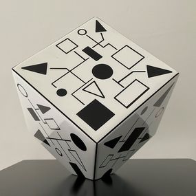 Skulpturen, Color cube cube black and white, Rémy Demestre