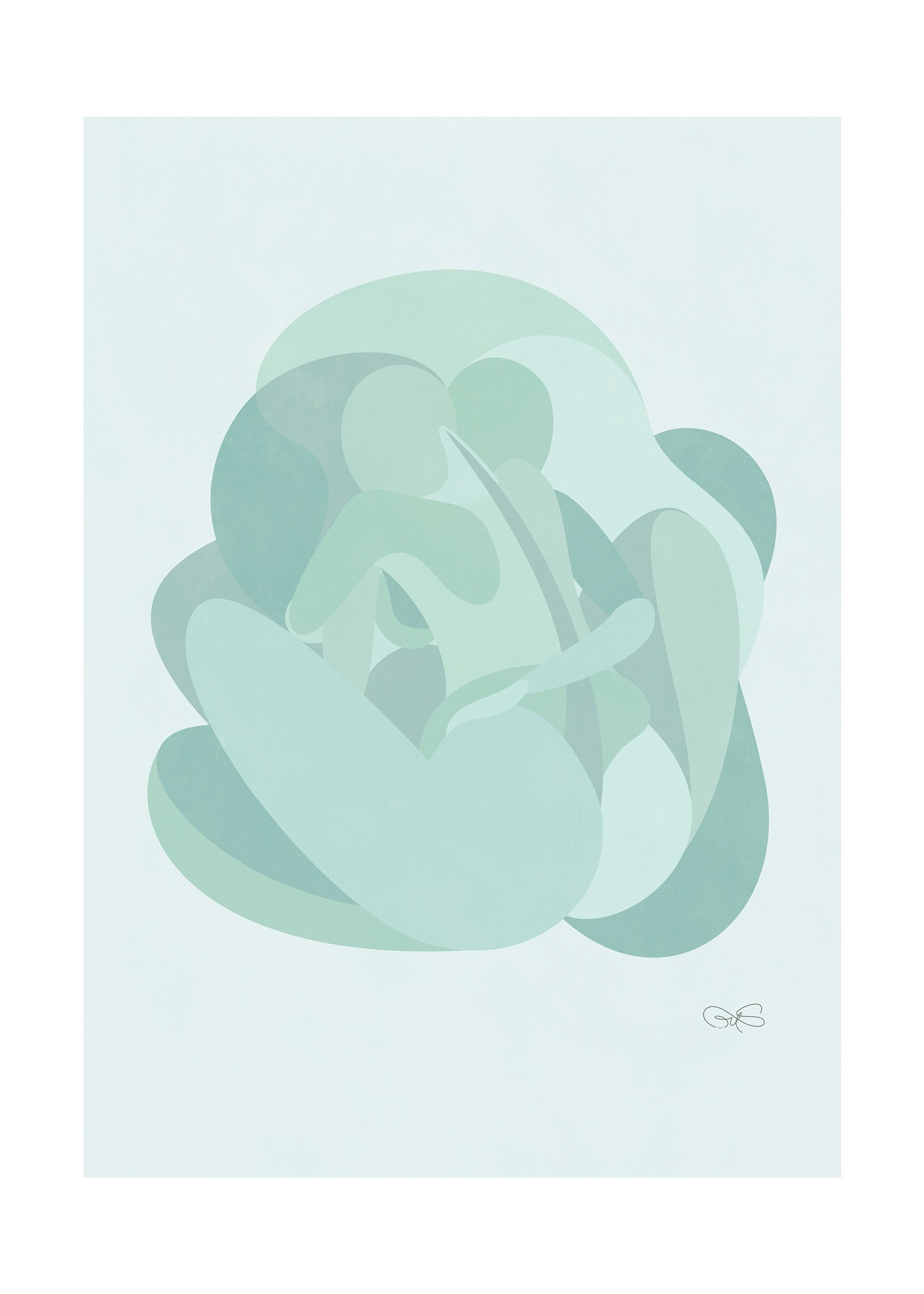 Gus Artiste, Jade - Reproduction digigraphie Gus Artiste, Jade - Reproduction digigraphie