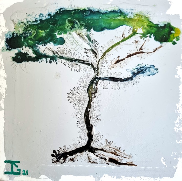 Glimmend Geurloos Voel me slecht ▷ Pin Parasol - Umbrella Pine by Cecile Gonne Victoria, 2021 | Painting |  Artsper (1443291)