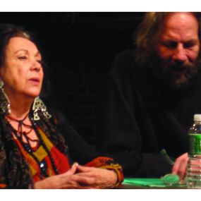Fotografien, Judith Malina & Hannon Reznikov at La Mama Theatre, Amy Cohen Banker