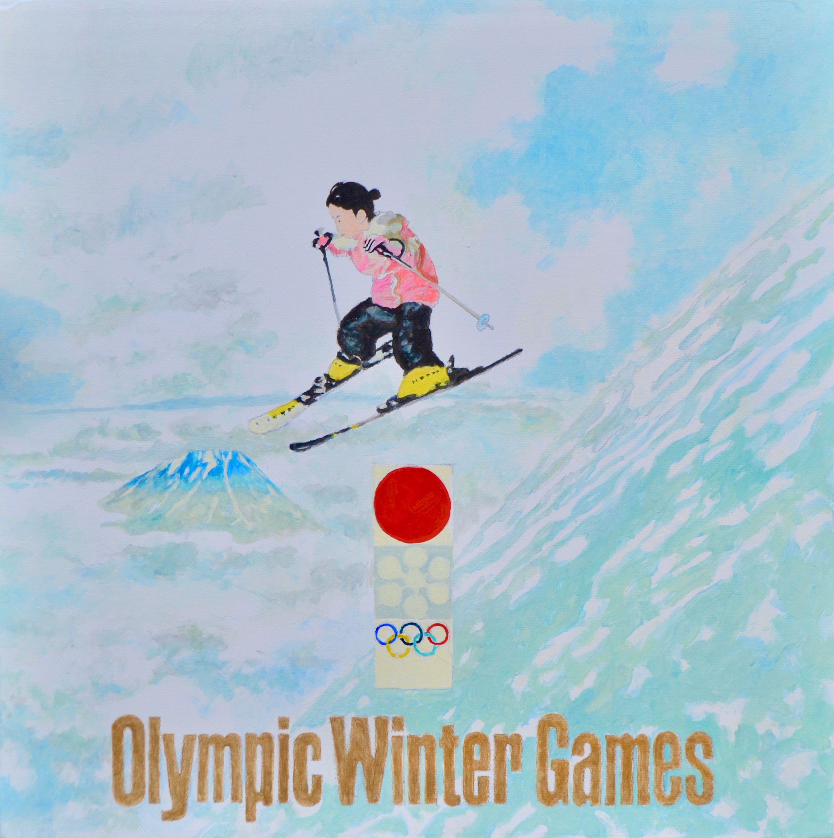 Teppei Ikehila, Winter Olympic Poster I Teppei Ikehila, Winter Olympic Poster I
