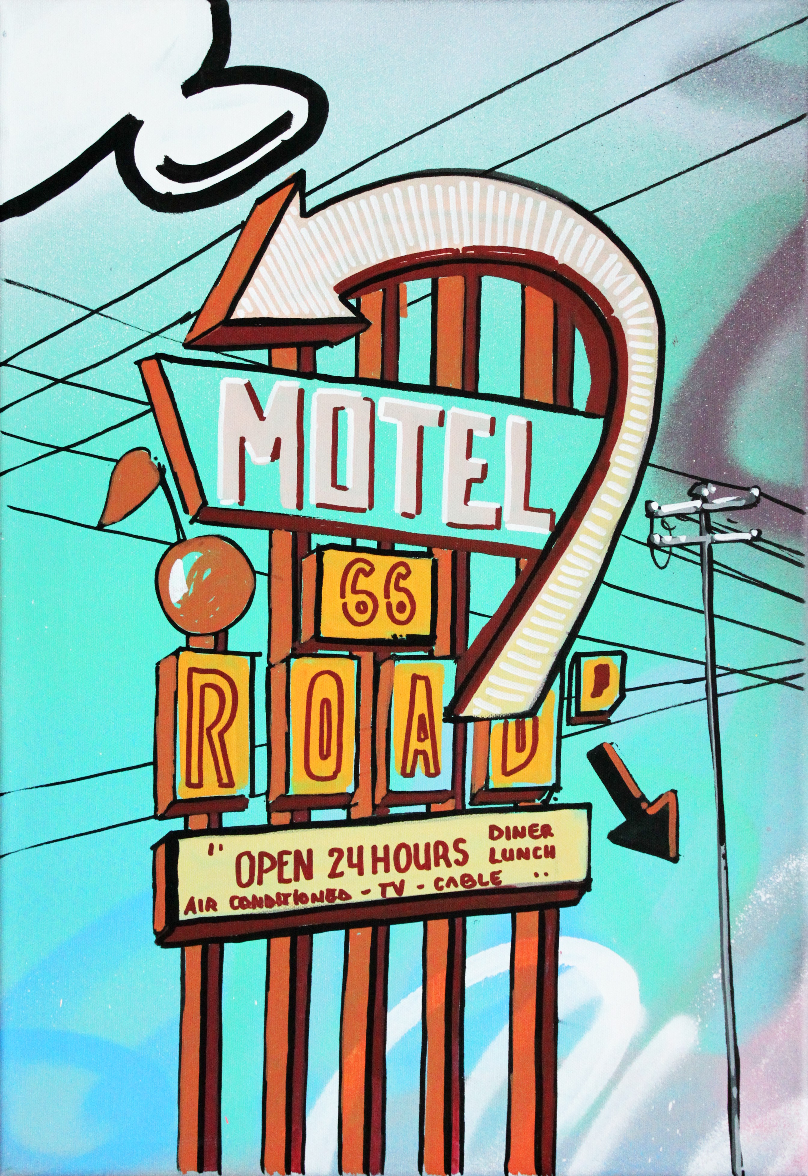 Pappay, Motel sign Pappay, Motel sign
