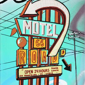 Painting, Motel sign, Pappay