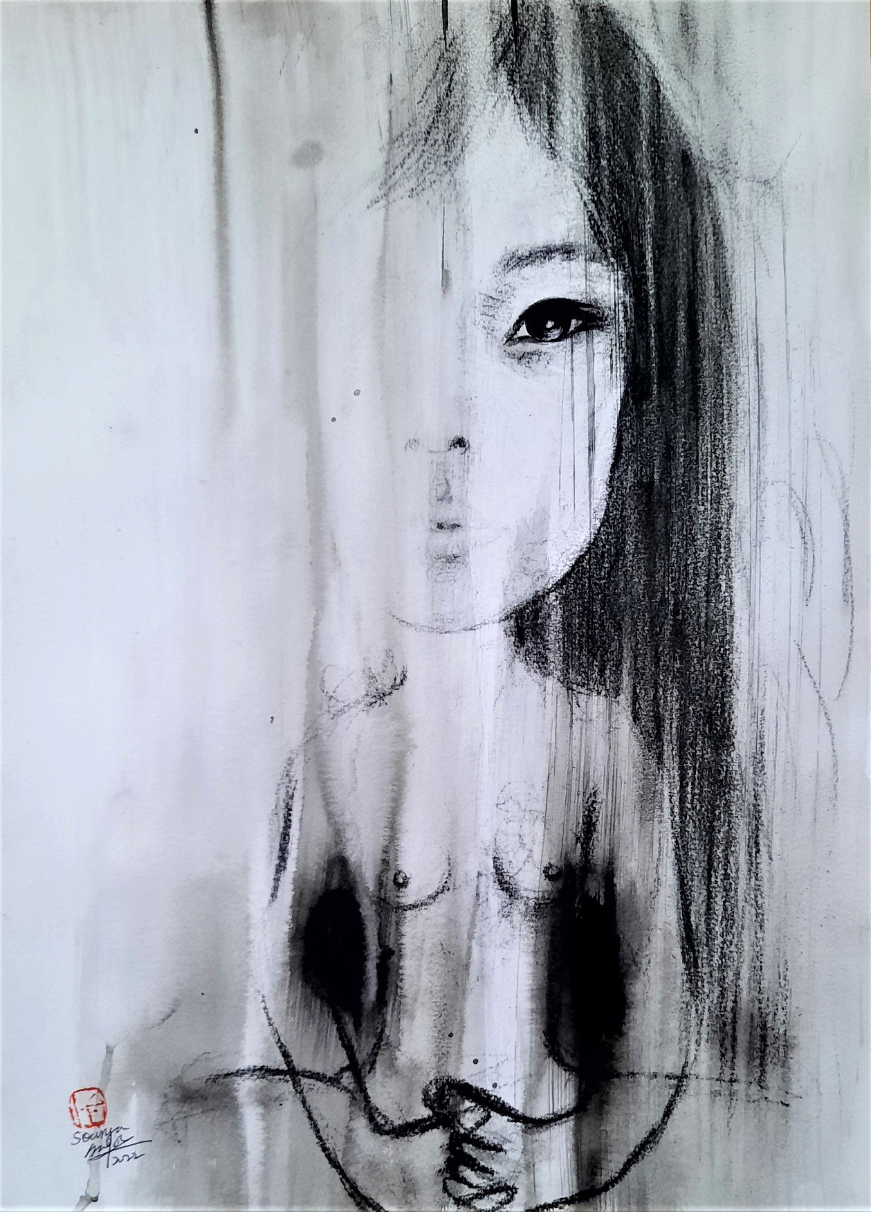 Sounya Whang, Portrait Méditante Sounya Whang, Portrait Méditante
