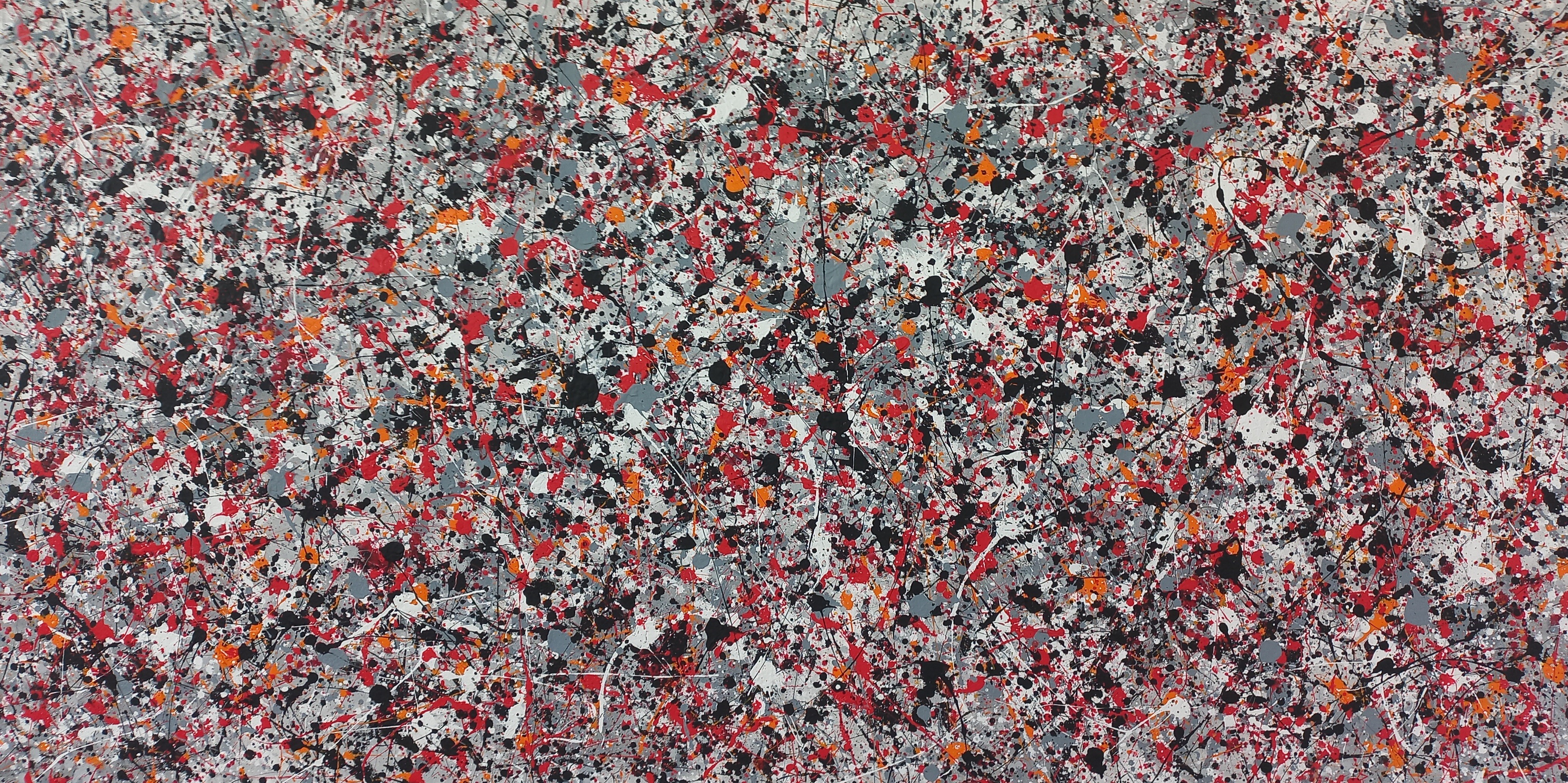 Max Yaskin, J. Pollock inspired acrylic Max Yaskin, J. Pollock inspired acrylic