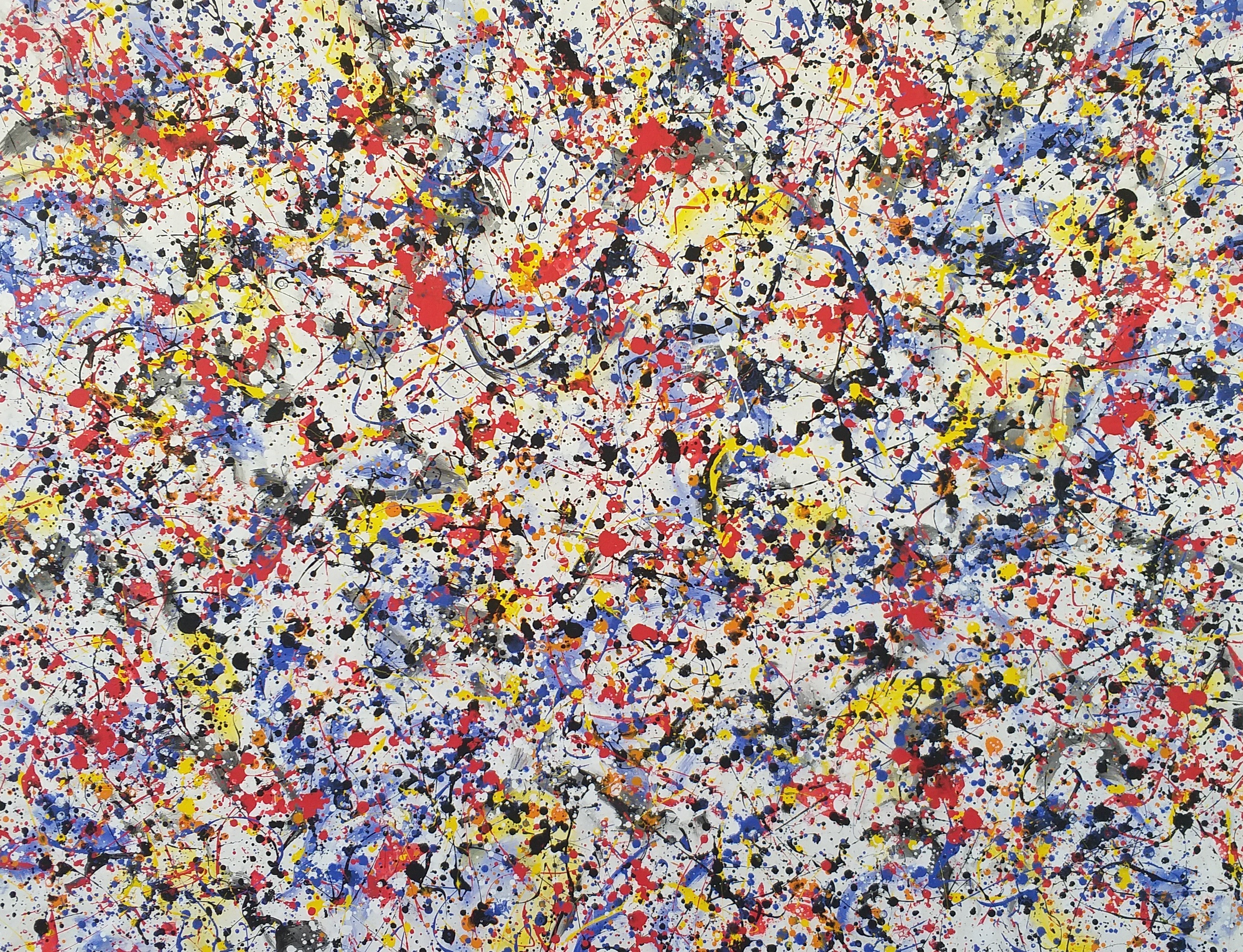 Max Yaskin, Abstract J. Pollock style Max Yaskin, Abstract J. Pollock style