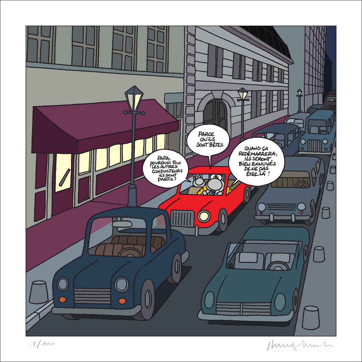 Philippe Geluck, Embouteillage Philippe Geluck, Embouteillage