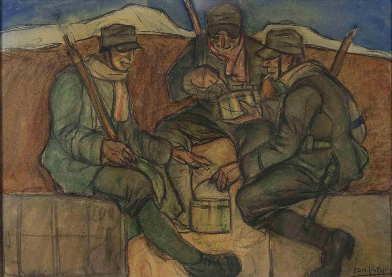 Aroldo Bonzagni, Soldiers Aroldo Bonzagni, Soldiers
