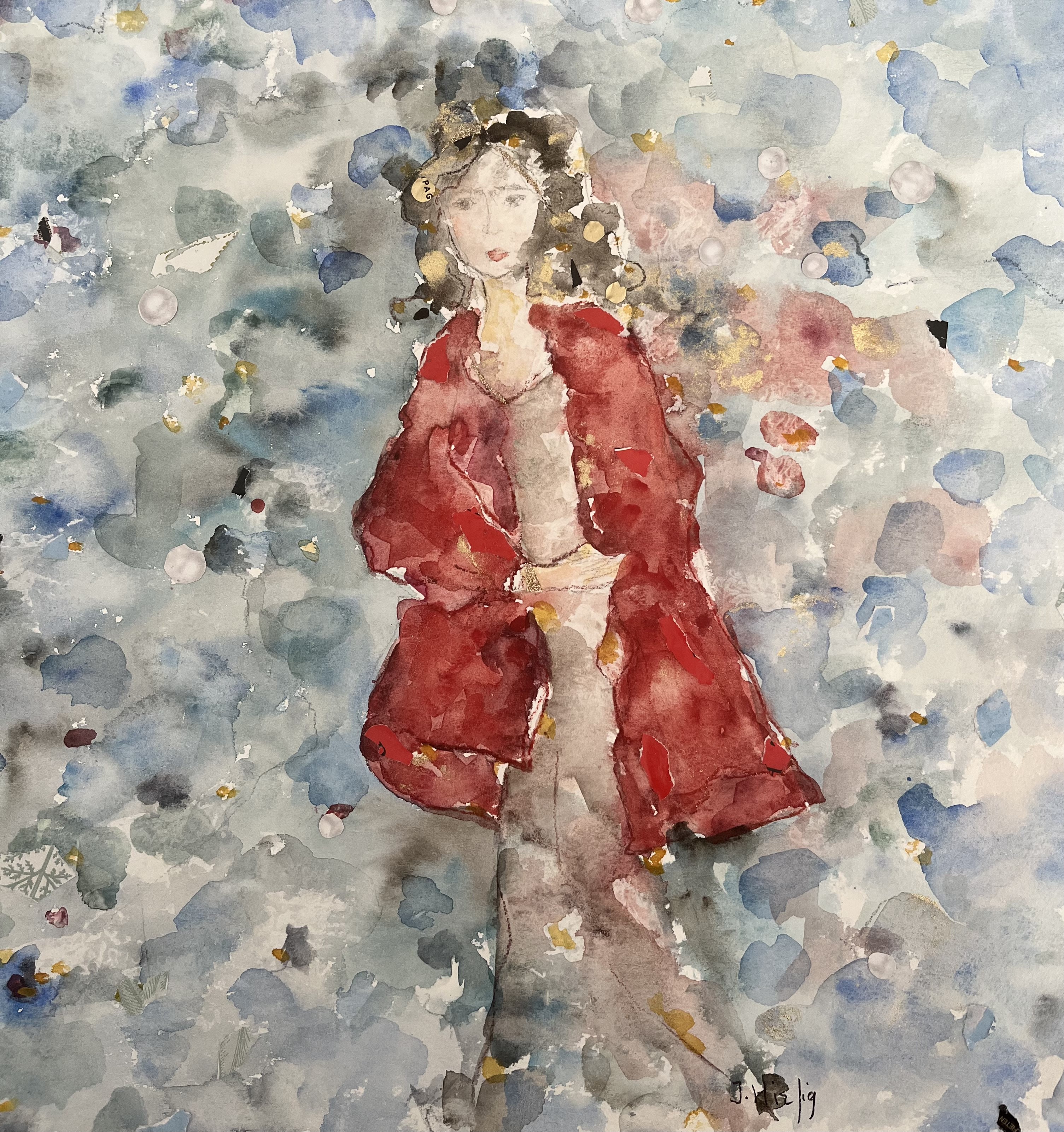 Isabelle Hirtzig, My guardian angel is wearing a red cape Isabelle Hirtzig, My guardian angel is wearing a red cape