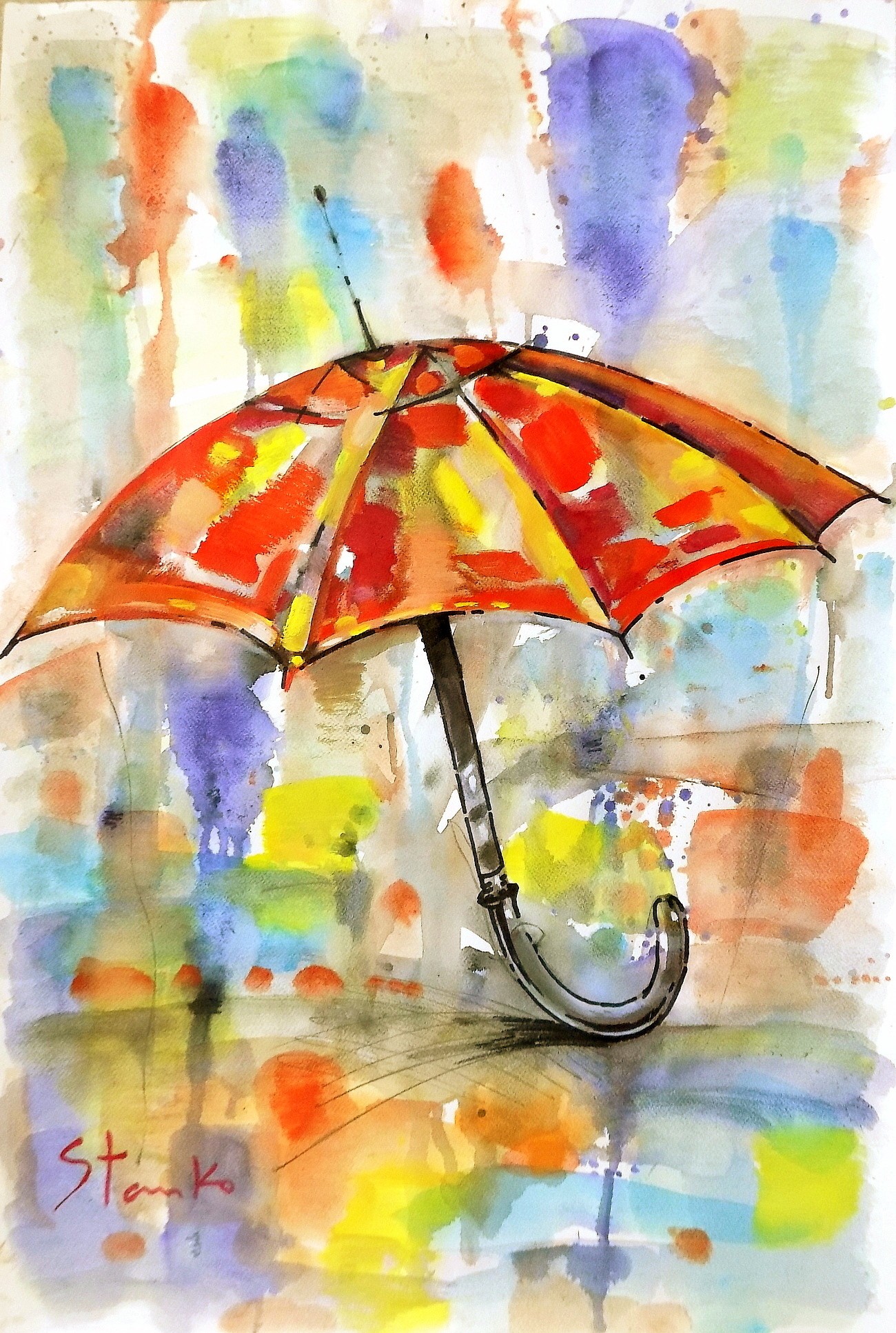 Stanislav Bojankov, Red umbrella Stanislav Bojankov, Red umbrella