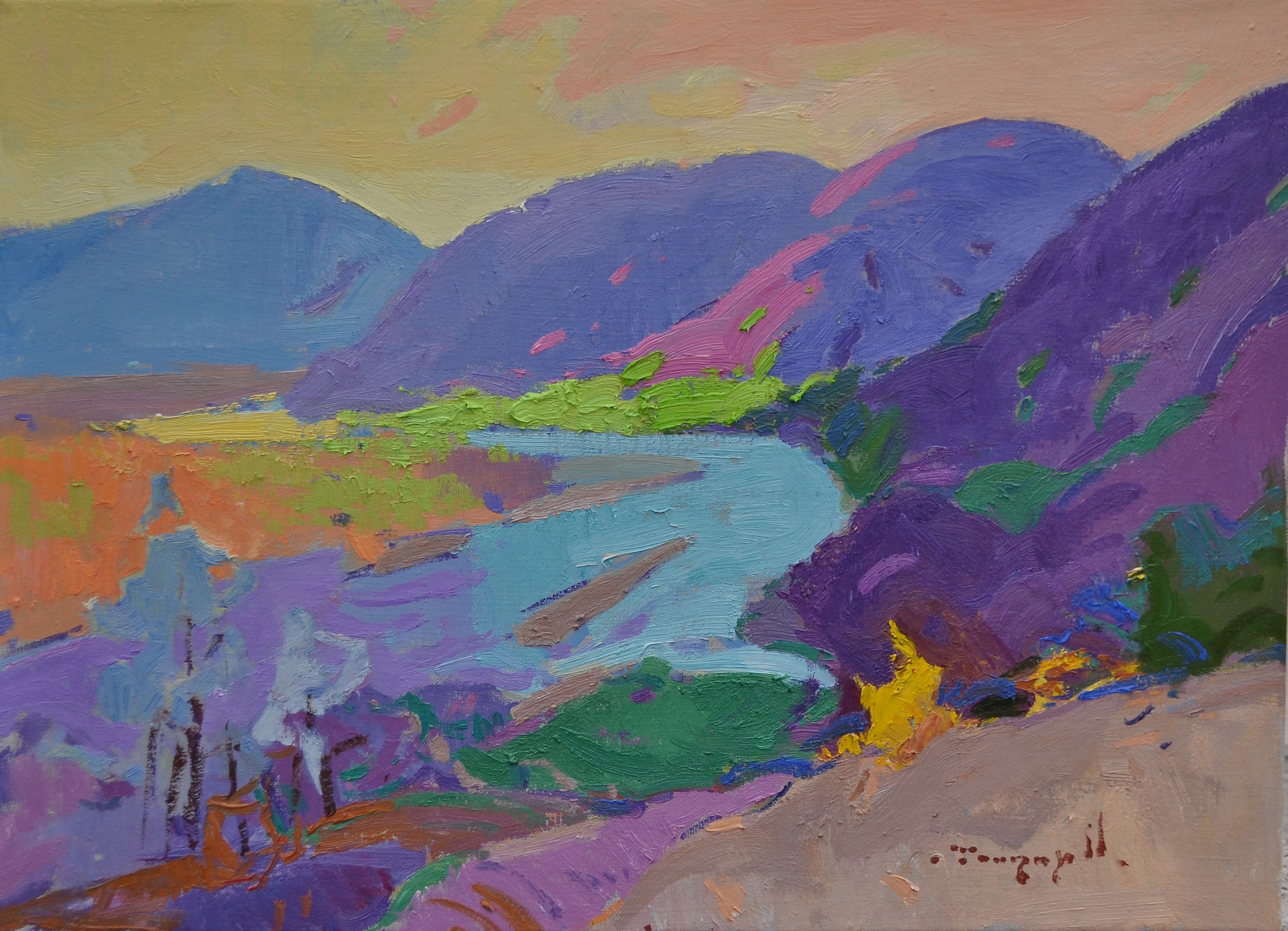 Alexander Shandor, Spring in Transcarpathia Alexander Shandor, Spring in Transcarpathia