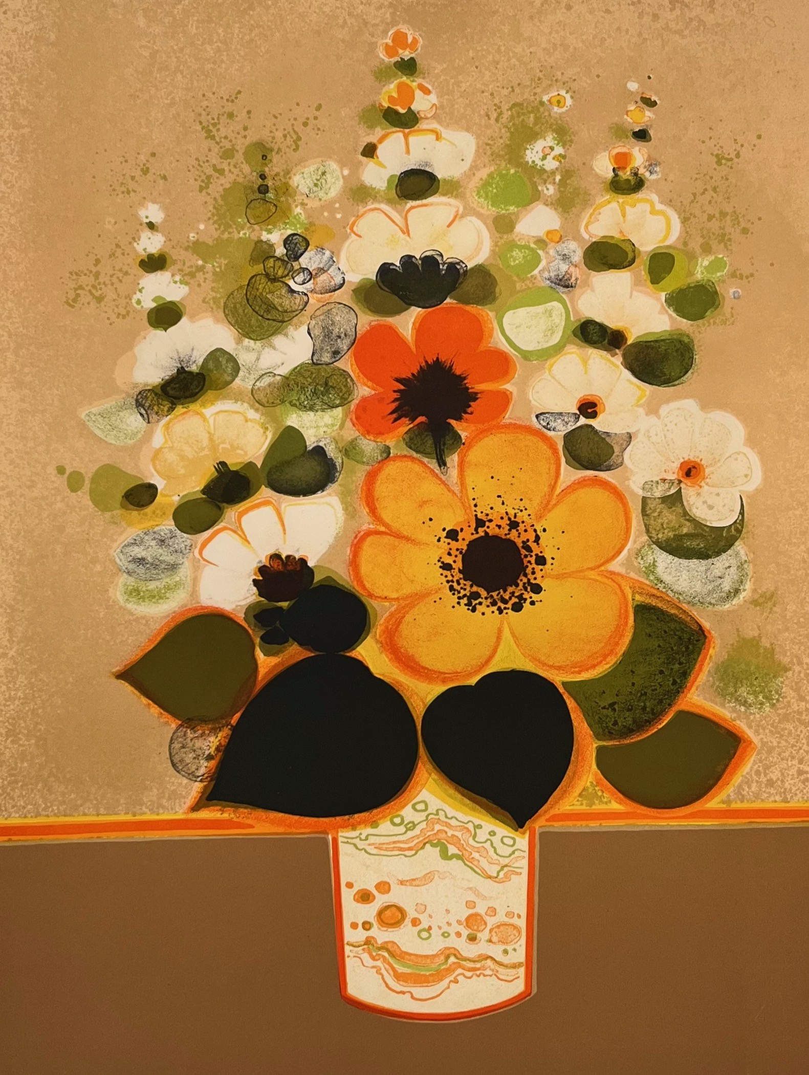 Frédéric Menguy, 1985 Fleurs Anemones Flowers Frédéric Menguy, 1985 Fleurs Anemones Flowers