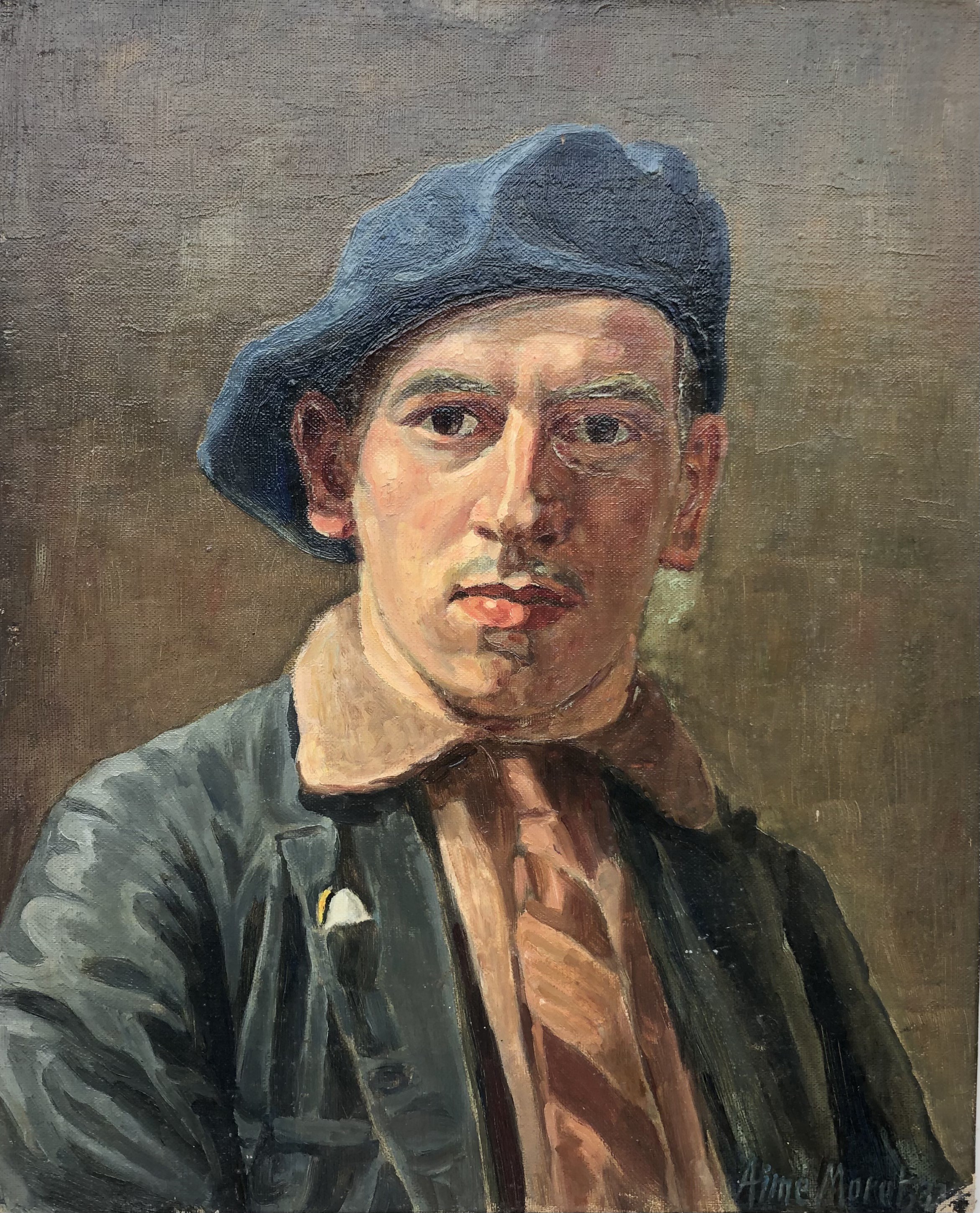 Aimé Moret, Autoportrait peint par lui-même Aimé Moret, Autoportrait peint par lui-même