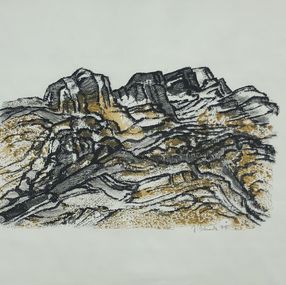 Painting, Montagne, J. Schranz