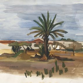 Gemälde, Paysage côtier, Lison Favarger
