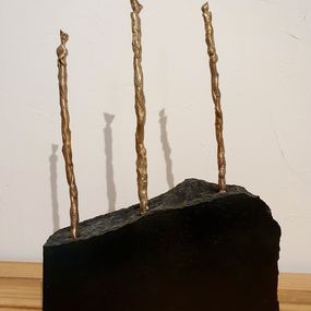 Sculpture, Esprits de la terre groupe 3, Réjane LeChat