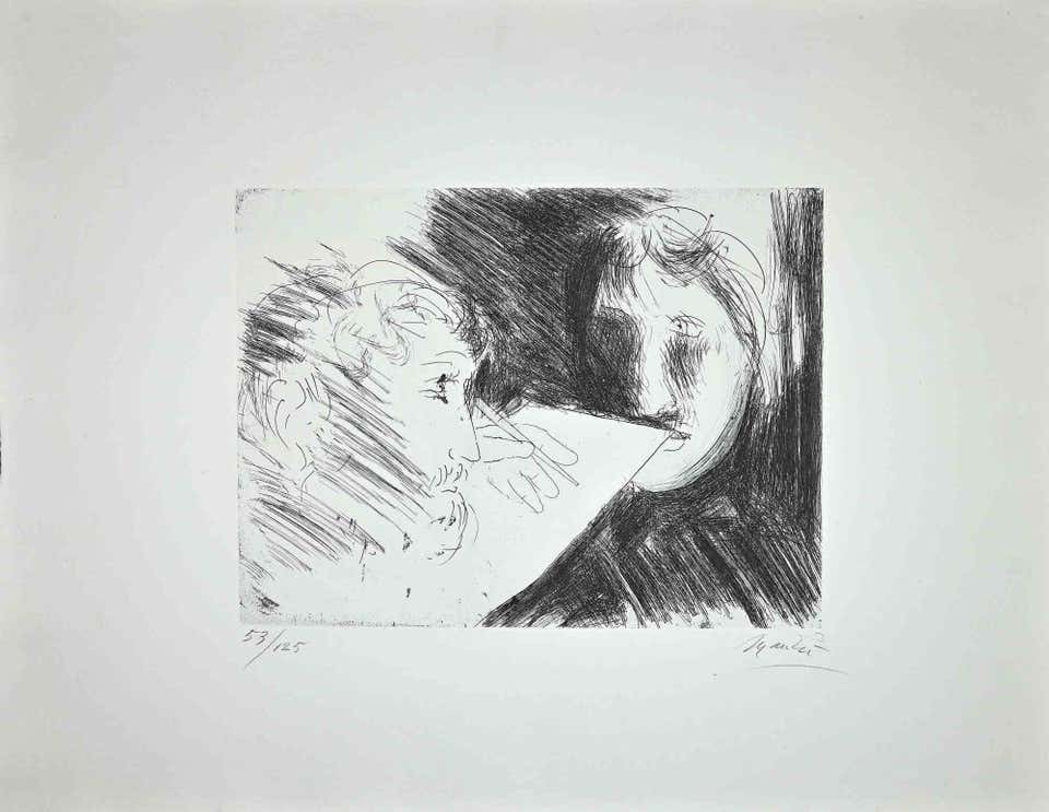 Giacomo Manzú, Double Portrait Giacomo Manzú, Double Portrait