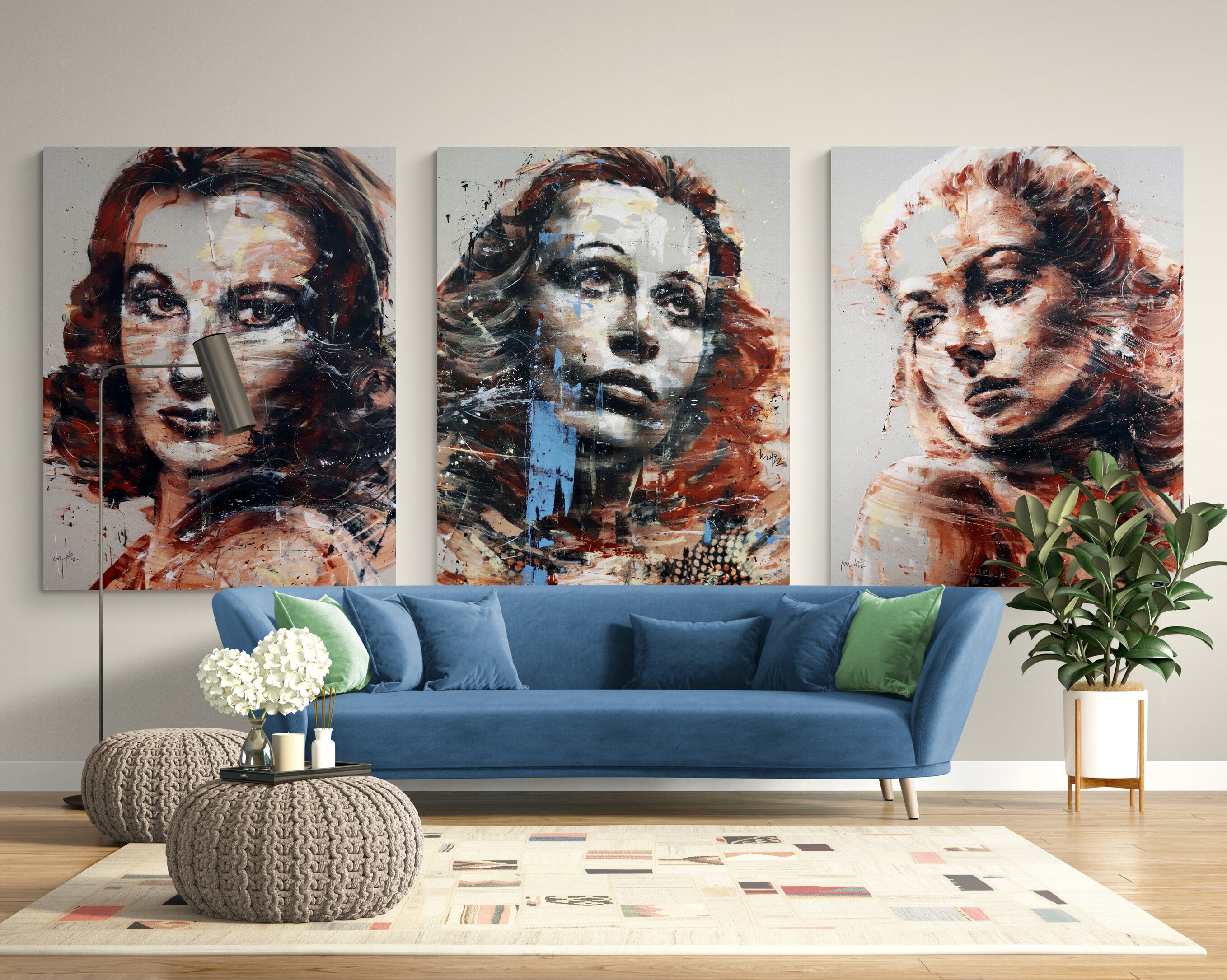 Hedy Lamarr, Icon Series V by Mario Henrique, 2022 | Painting | Artsper