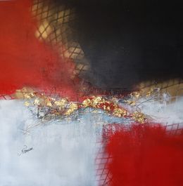 Painting, En rouge et noir, Nat Stresser