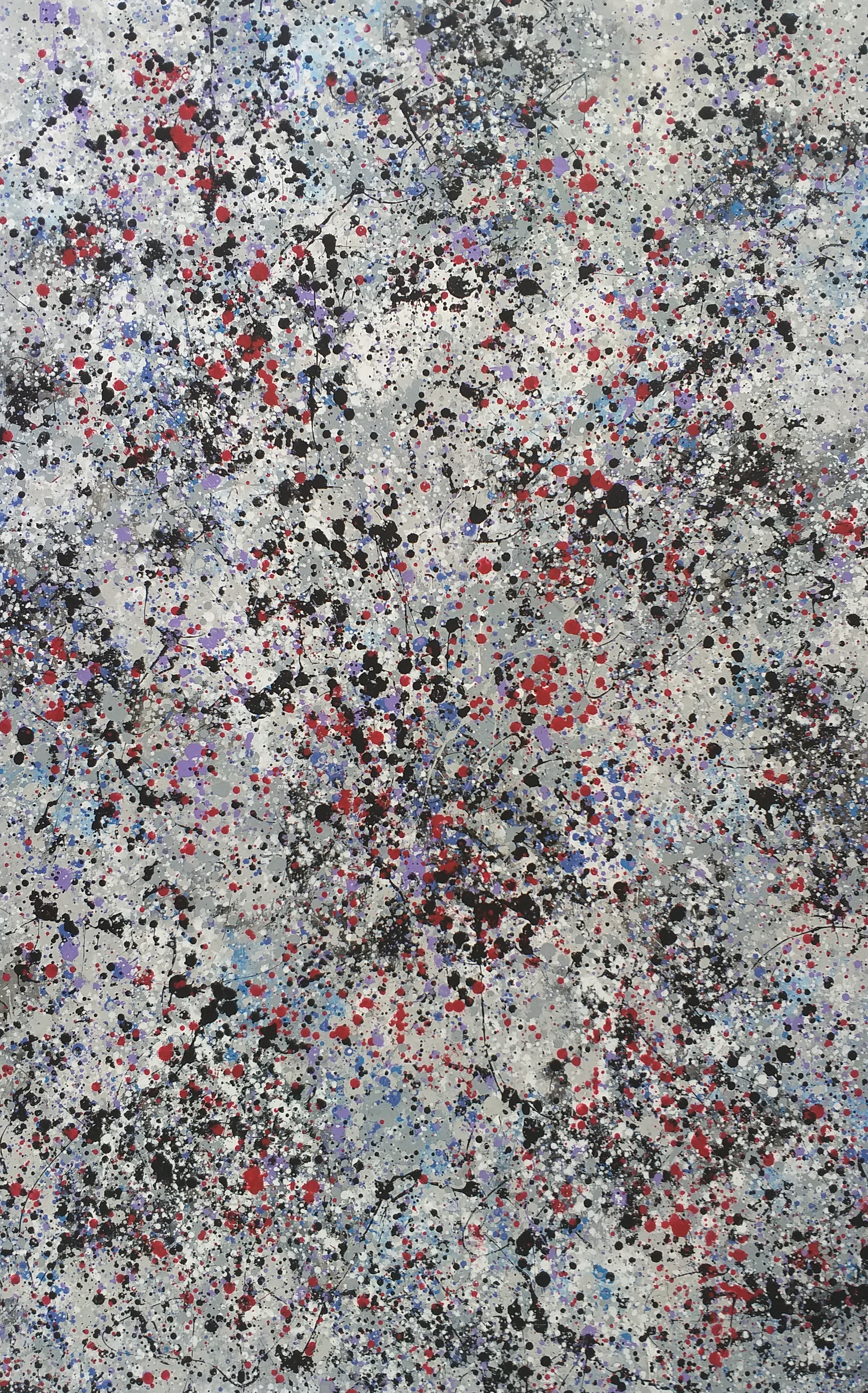 Max Yaskin, J. Pollock style acrylic Max Yaskin, J. Pollock style acrylic