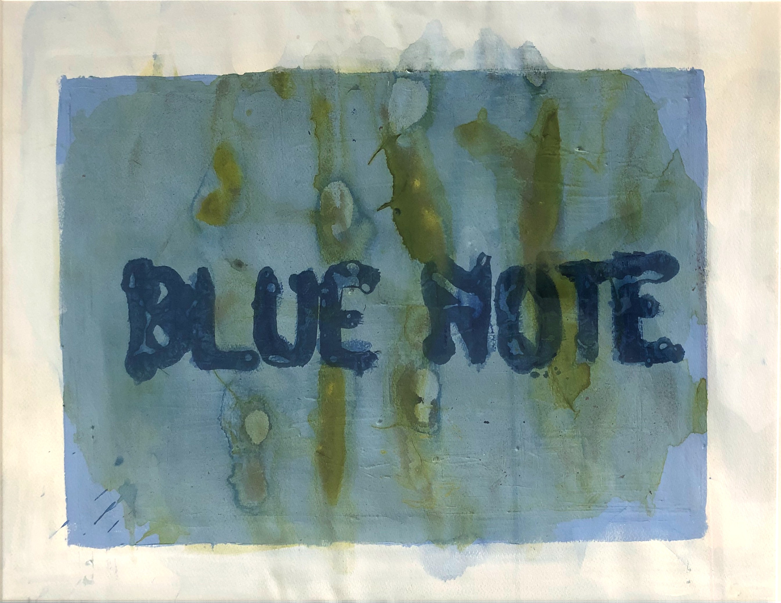 Sergio Bazan, Blue Note. Painting From the Chaleco Quimico series Sergio Bazan, Blue Note. Painting From the Chaleco Quimico series