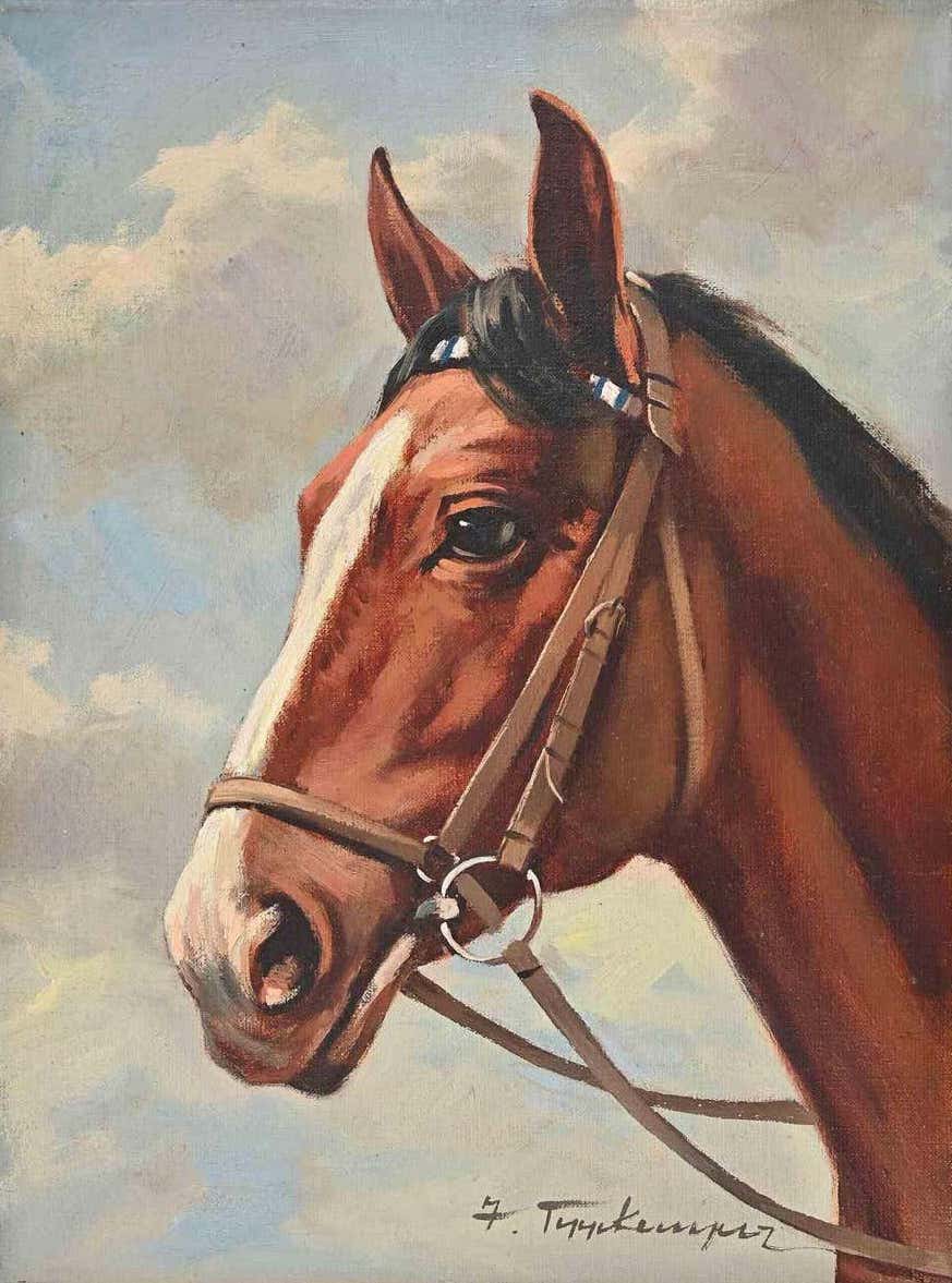 Josef Tippkemper, Bay Horse with a White Blaze Josef Tippkemper, Bay Horse with a White Blaze
