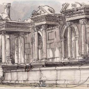 Dibujo, Sagalassos Funtain, Vincenzo Bizzarri