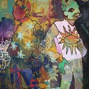 Painting, Twin Flame, Nino Eliashvili