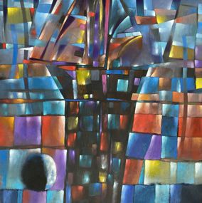 Gemälde, Abstract Boat, Samiran Boruah