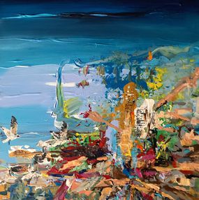 Gemälde, The Coastal City, Martin Wojnowski