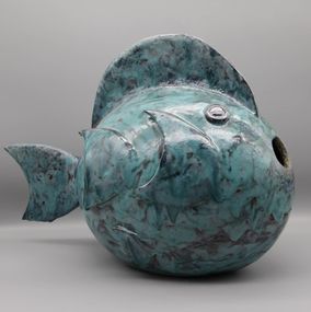 Escultura, Le gros poisson bleu, Yannick Le Bloas