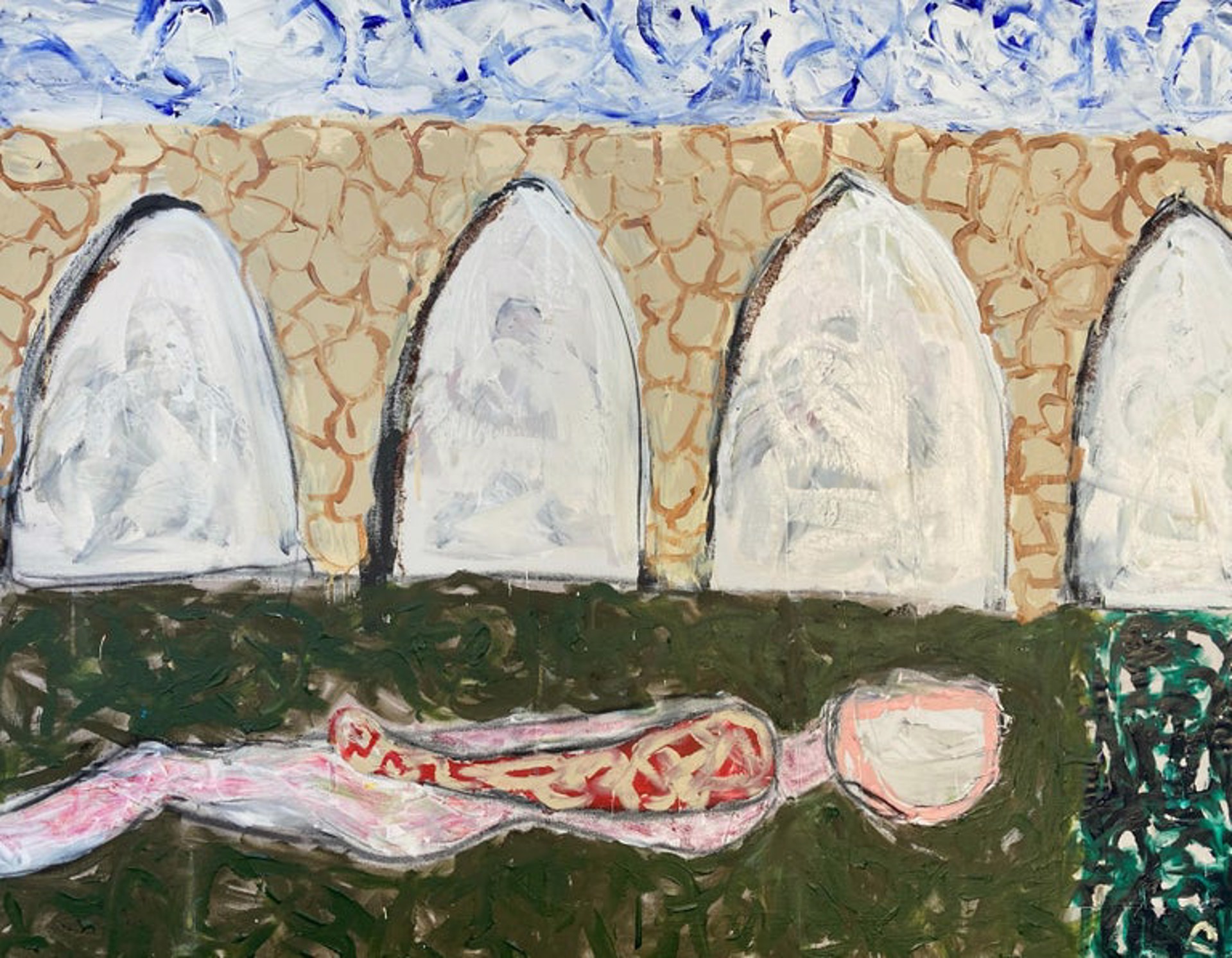 G. Campbell Lyman, Still, Waiting (Contemporary Abstract Figure Painting) G. Campbell Lyman, Still, Waiting (Contemporary Abstract Figure Painting)
