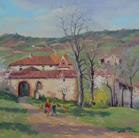 Painting, Vieille ferme du Lauragais, André Lac