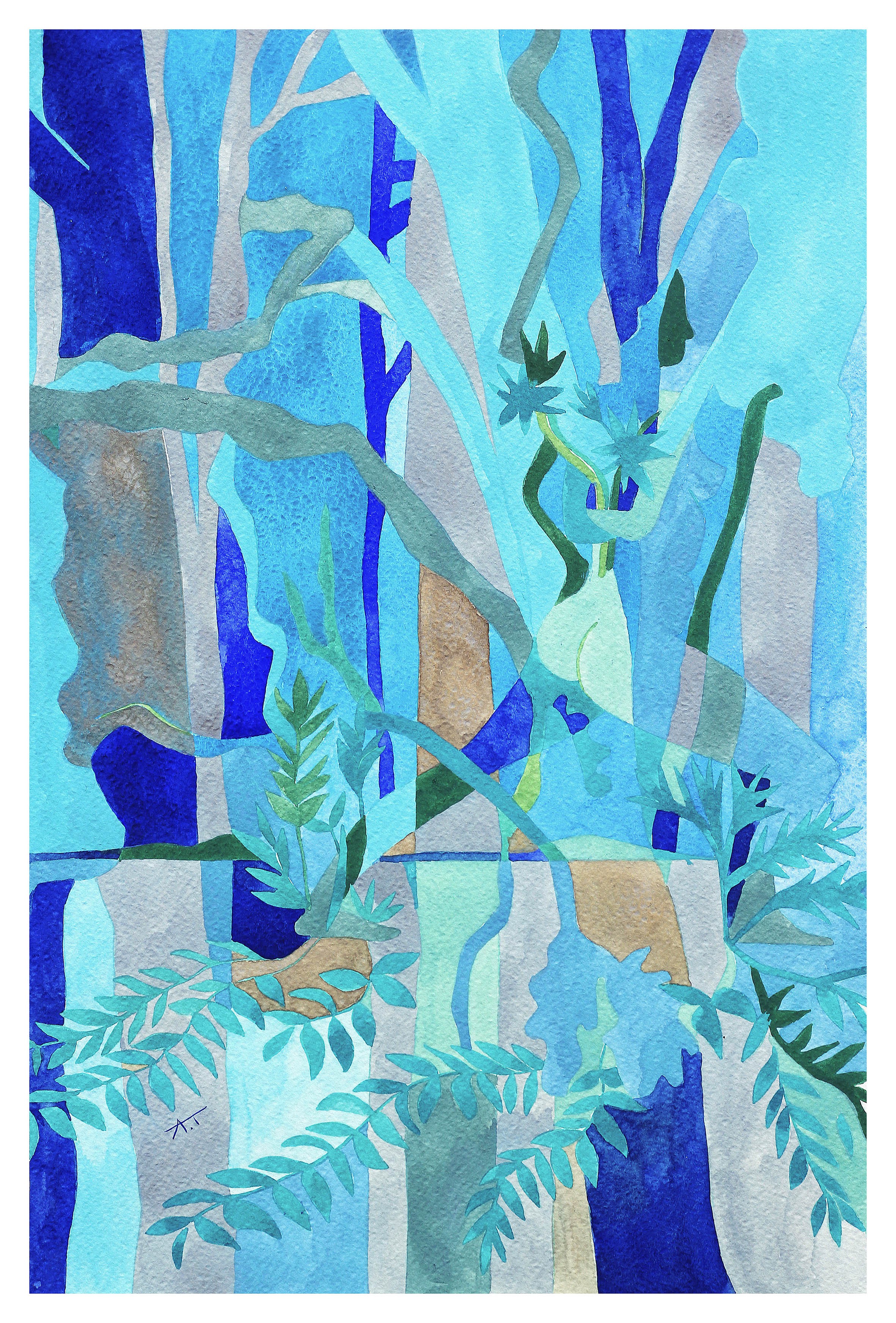Aurélie Trabaud, Abstrait nu N°13 : Steps in the forest Aurélie Trabaud, Abstrait nu N°13 : Steps in the forest