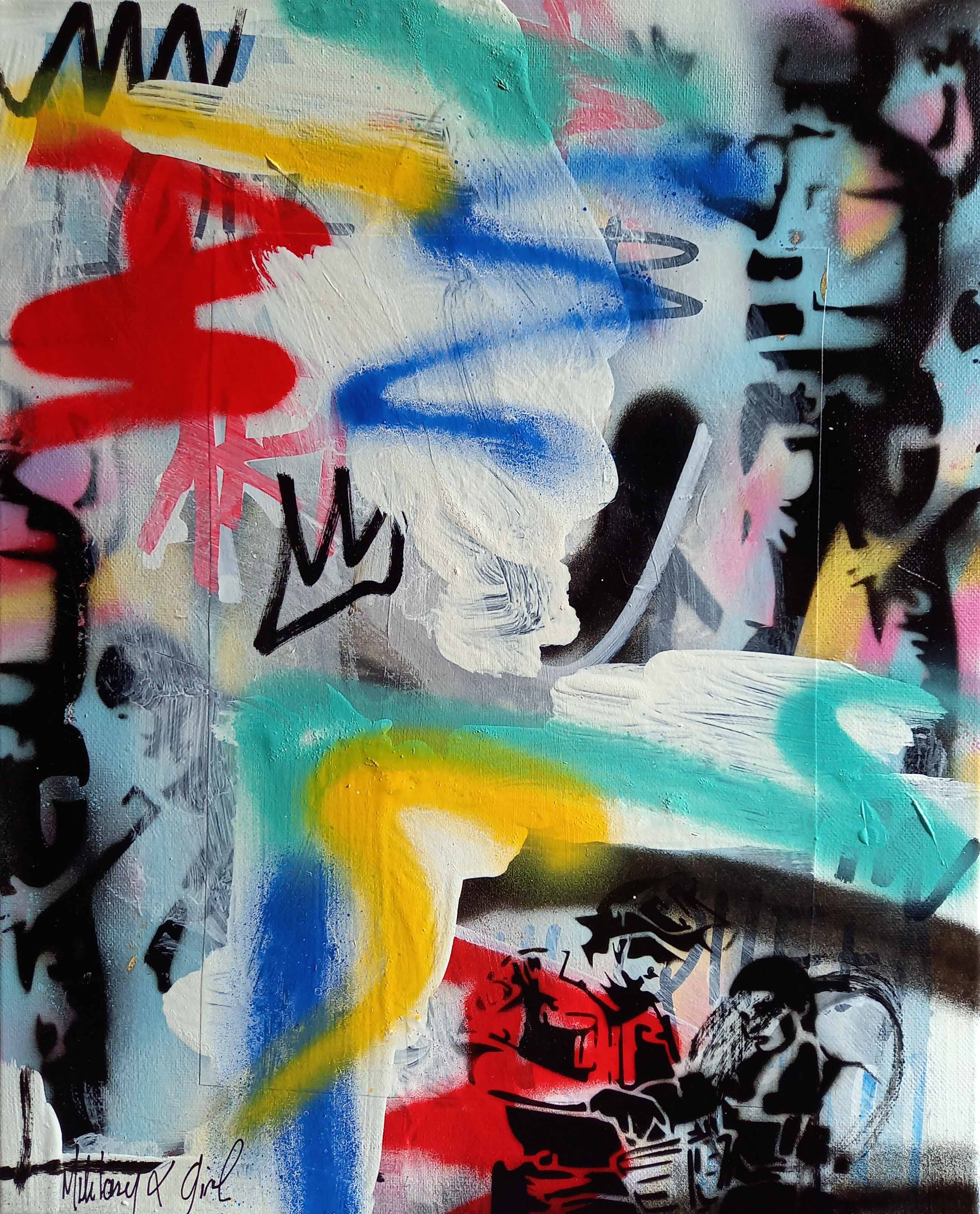 Spaco, Military & girl street wall Spaco, Military & girl street wall