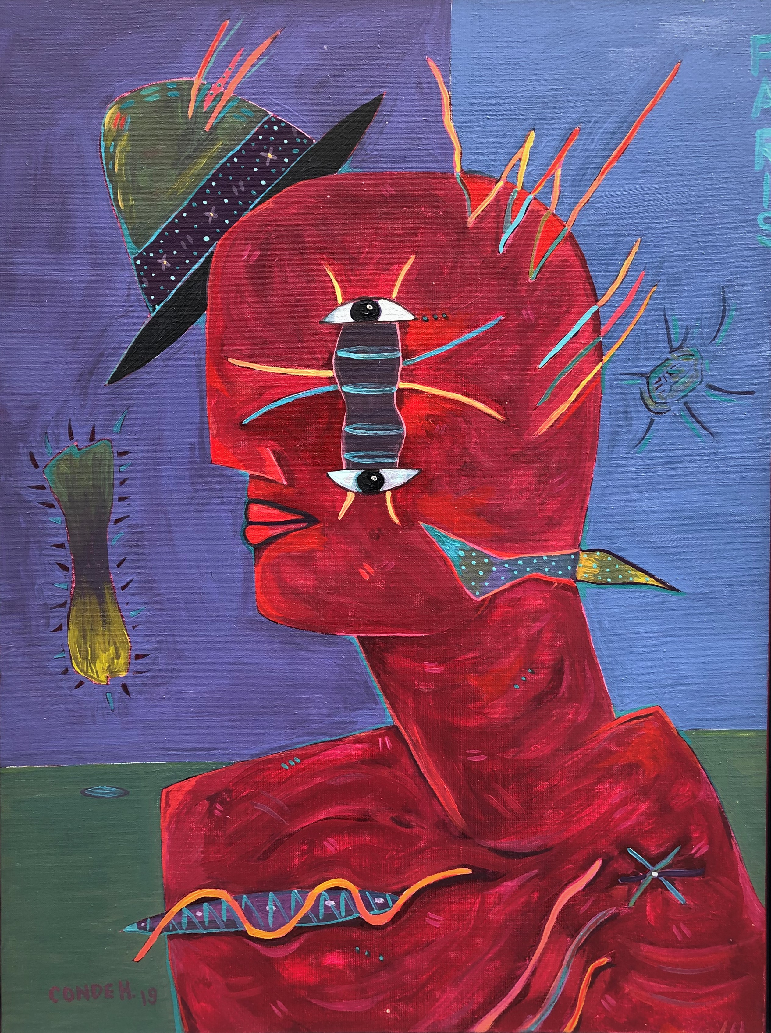 Conde H, Portrait en rouge Conde H, Portrait en rouge
