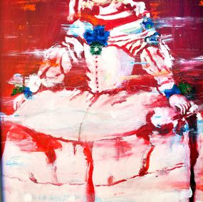 Painting, Menina con vestido blanco, Eva Prieto