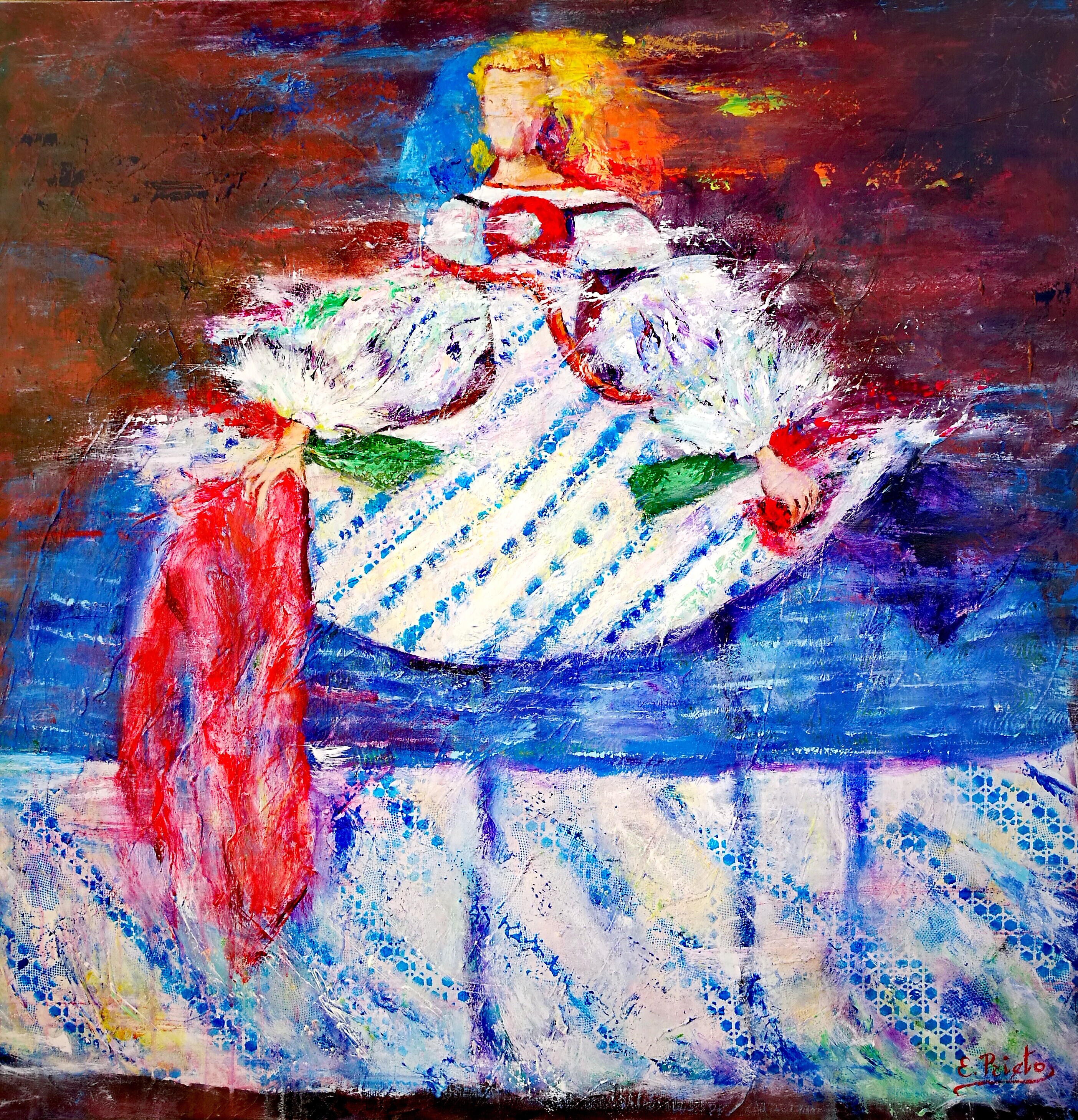 Eva Prieto, Menina con pañuelo rojo Eva Prieto, Menina con pañuelo rojo
