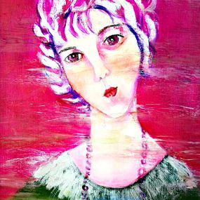 Painting, Homenaje a Modigliani, Eva Prieto