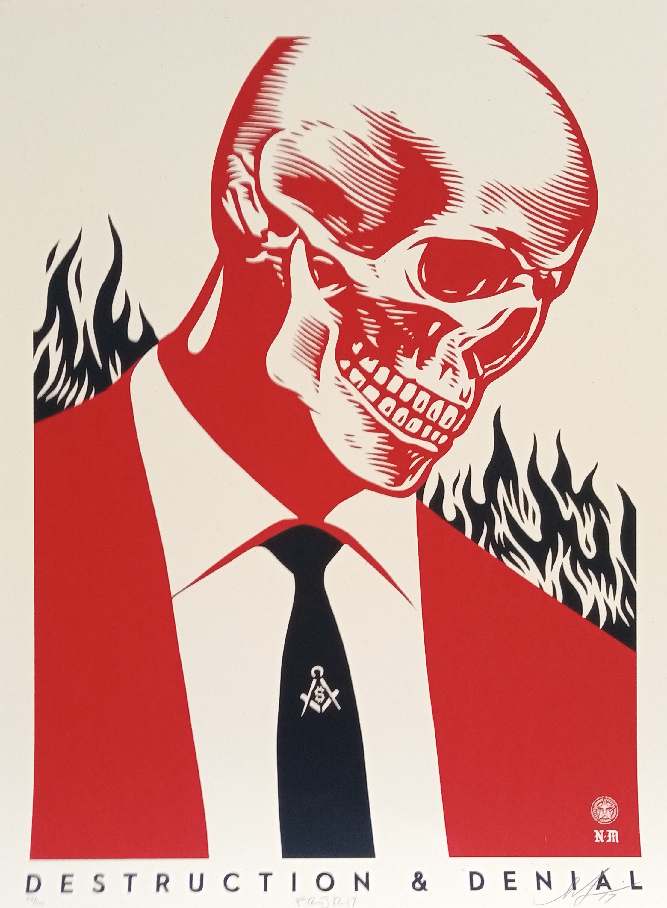 Shepard Fairey (Obey), Destruction Denial Shepard Fairey (Obey), Destruction Denial