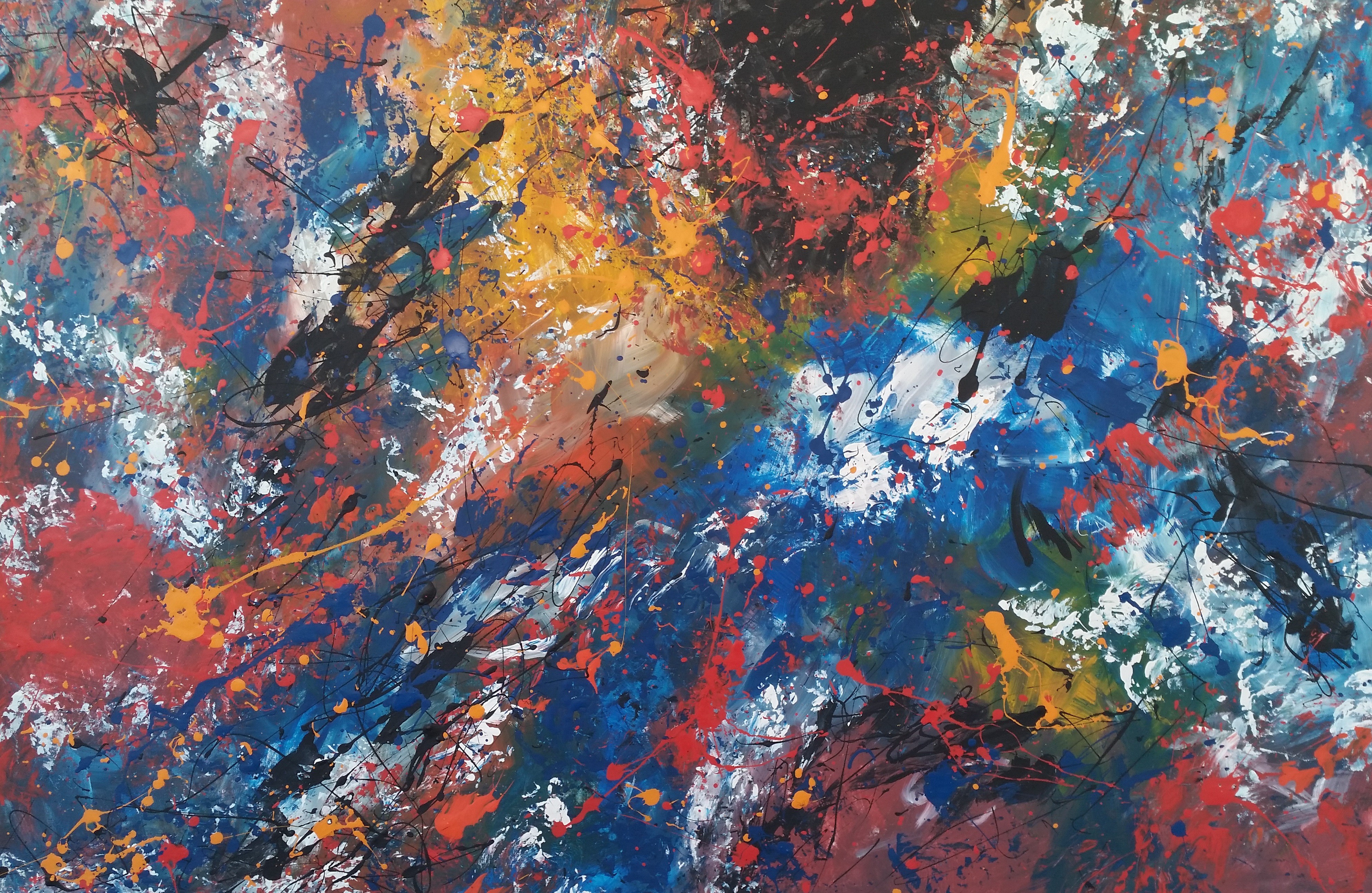 Max Yaskin, Abstract acrylic painting Max Yaskin, Abstract acrylic painting