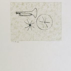 Drucke, Tandis qu'une araignée dans sa toile, Max Ernst