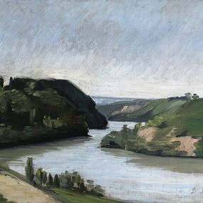 Gemälde, Paysage au bord de l'eau, Daniel Ihly