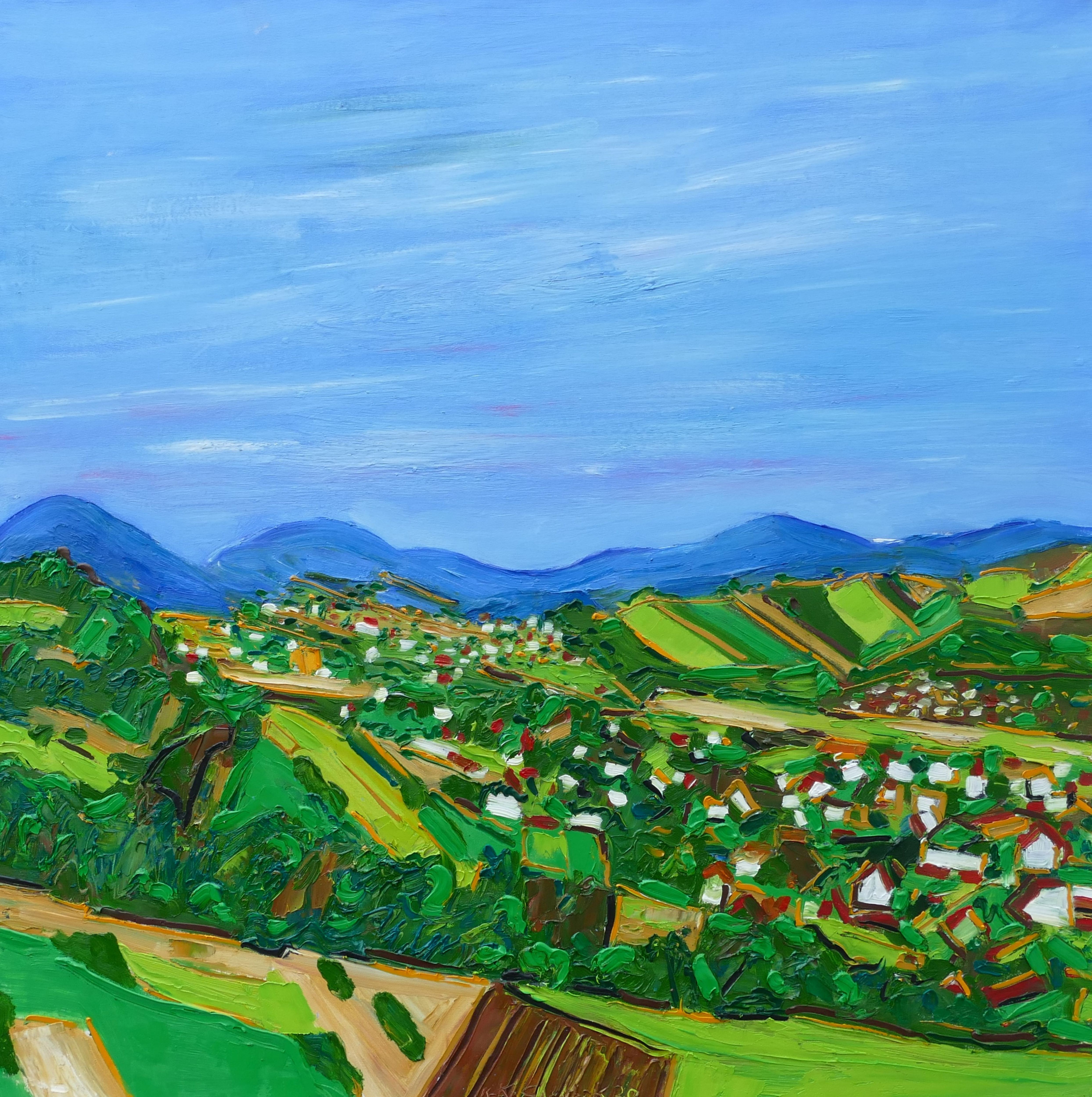 Karl-Karol Chrobok, View of the mountain chain - Spytkowice Karl-Karol Chrobok, View of the mountain chain - Spytkowice