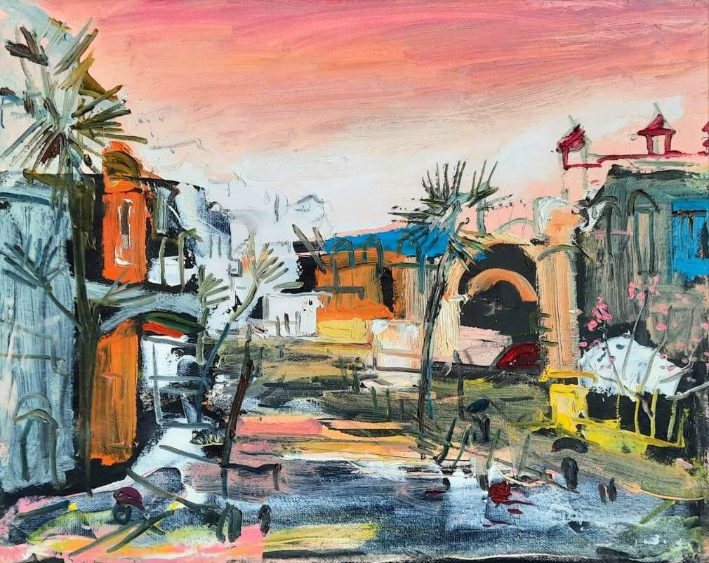 Giorgi Kukhalashvili, Sunset in the Seaside City Giorgi Kukhalashvili, Sunset in the Seaside City