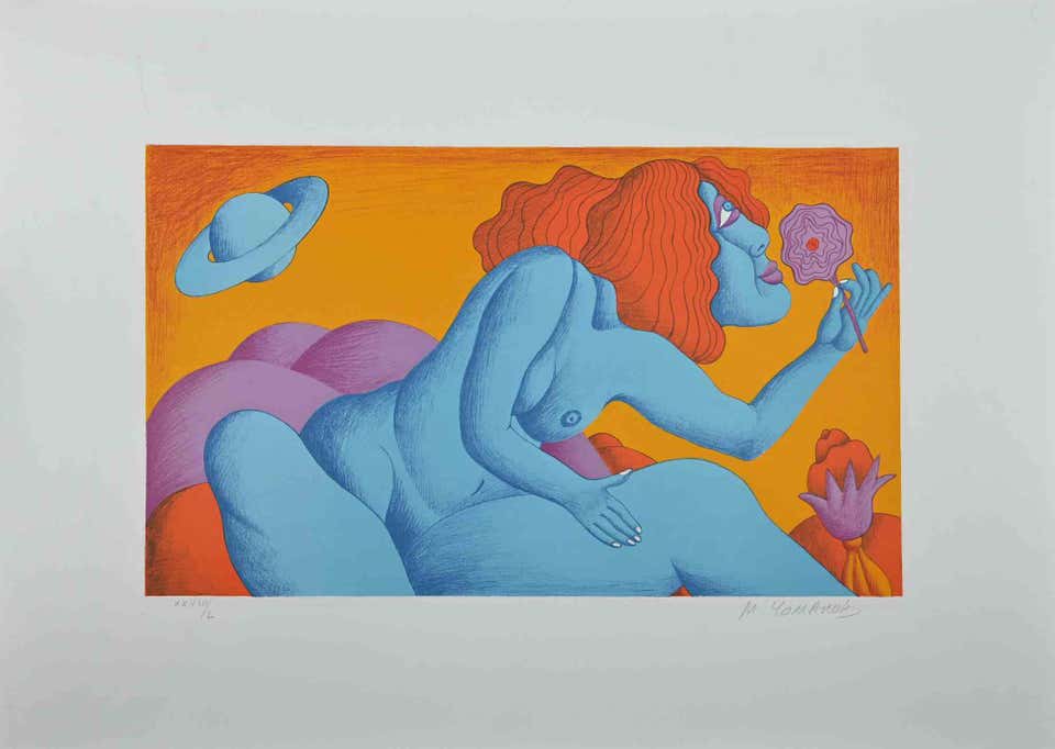 Michael Ciomakov, Woman With a Flower Michael Ciomakov, Woman With a Flower