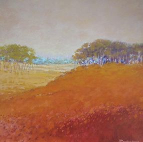 Painting, Orange Landscape, Josep Maria Mejan