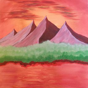 Peinture, Dusk, Zakaria Aboukhriss